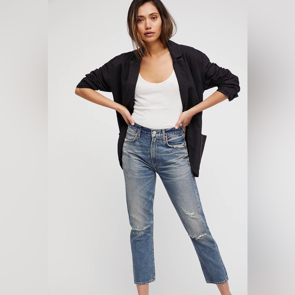 Citizens of Humanity Premium Vintage Dree Crop High Rise Slim Straight